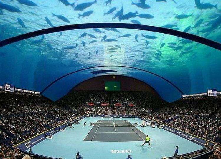 Первый в мире теннисный корт под водой