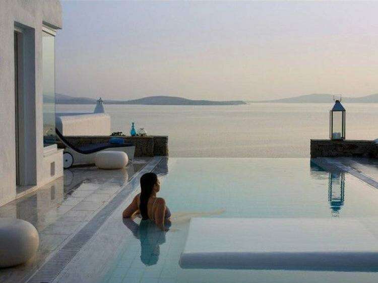 Роскошный отель на острове Миконос в Греции